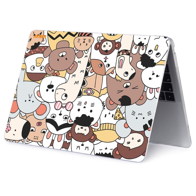 ENKAY Animal Series Pattern Laotop Protective Crystal Case For MacBook Pro 13.3 inch A1706 / A1708 / A1989 / A2159(Animals No.1) - MacBook Pro Cases by ENKAY | Online Shopping UK | buy2fix