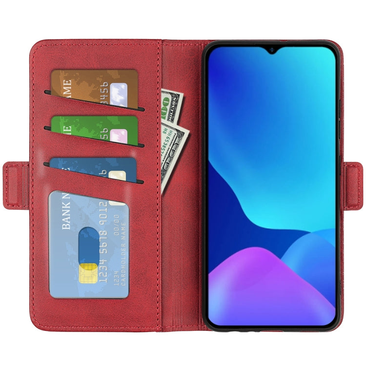 For Ulefone note 10 Dual-side Magnetic Buckle Leather Phone Case(Red) - Ulefone Cases by buy2fix | Online Shopping UK | buy2fix