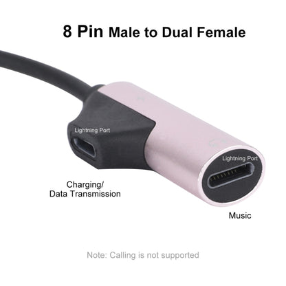 ENKAY ENK-AT109 Male 8 Pin to Dual Female 8 Pin Adapter Data Transfer Cable(Red) - Converter & Adapter by ENKAY | Online Shopping UK | buy2fix