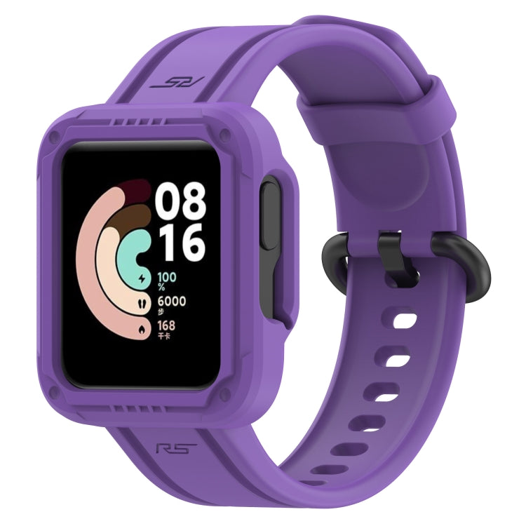 For Xiaomi Mi Watch Lite Silicone Solid Color Watch Band(Purple) - Watch Bands by buy2fix | Online Shopping UK | buy2fix