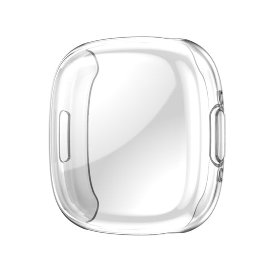 For Fitbit Versa 4 Shockproof TPU Protective Watch Case(Transparent) - Watch Cases by buy2fix | Online Shopping UK | buy2fix