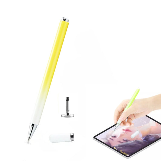 AT-28 Macarone Color Passive Capacitive Pen Mobile Phone Touch Screen Stylus with 1 Pen Head(Yellow) - Stylus Pen by buy2fix | Online Shopping UK | buy2fix
