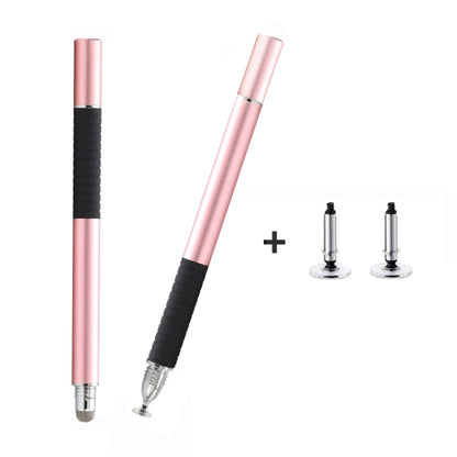 AT-31 Conductive Cloth Head + Precision Sucker Capacitive Pen Head 2-in-1 Handwriting Stylus with 2 Pen Head(Rose Gold) - Stylus Pen by buy2fix | Online Shopping UK | buy2fix