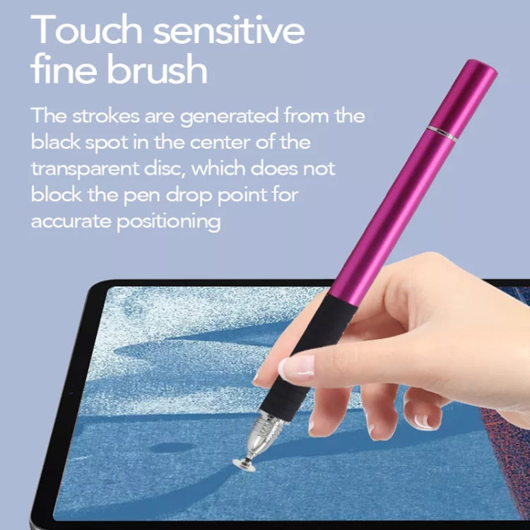 AT-31 Conductive Cloth Head + Precision Sucker Capacitive Pen Head 2-in-1 Handwriting Stylus with 2 Pen Head(Red) - Stylus Pen by buy2fix | Online Shopping UK | buy2fix