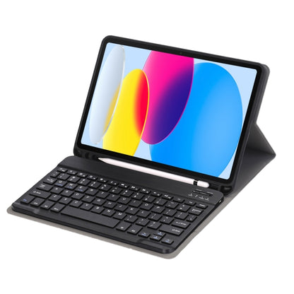 For iPad 10th Gen 10.9 2022 Case Ultra Slim Detachable Wireless Bluetooth Tablet Keyboard Leather Cover with Pencil Holder - Universal by buy2fix | Online Shopping UK | buy2fix