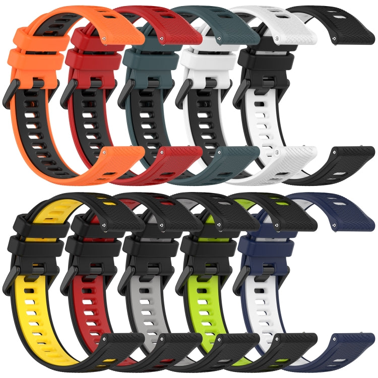 For Honor Watch GS 3 22mm Sports Two-Color Silicone Watch Band(Red+Black) - Watch Bands by buy2fix | Online Shopping UK | buy2fix
