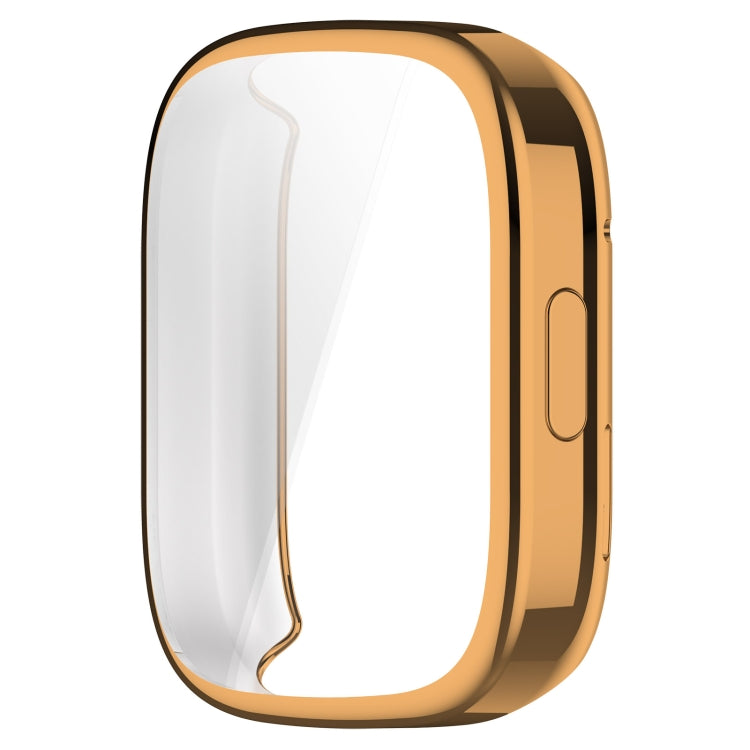 For Redmi Watch 3 Lite TPU Fully Enclosed Watch Protective Case(Rose Gold) - Watch Cases by buy2fix | Online Shopping UK | buy2fix