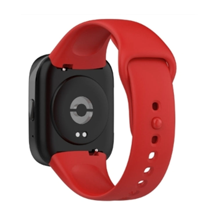 For Redmi Watch 3 Lite Sports Solid Color Silicone Replacement Watch Band(Red) - Watch Bands by buy2fix | Online Shopping UK | buy2fix