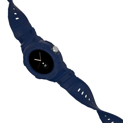 For Google Pixel Watch JUNSUNMAY Integrated TPU Adjustable Elastic Watch Band(Dark Blue) - Watch Bands by JUNSUNMAY | Online Shopping UK | buy2fix