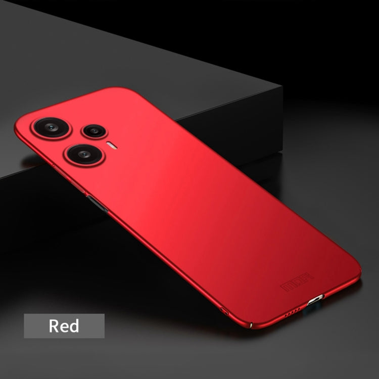 For?Redmi Note 12 Turbo 5G MOFI Micro-Frosted PC Ultra-thin Hard Phone Case(Red) - Xiaomi Cases by MOFI | Online Shopping UK | buy2fix