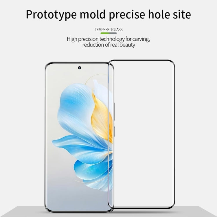 For Honor 100 PINWUYO 9H 3D Hot Bending Tempered Glass Film(Black) - Honor Tempered Glass by PINWUYO | Online Shopping UK | buy2fix