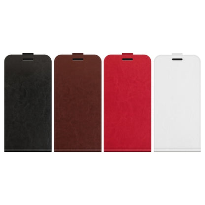 For iPhone 16 R64 Texture Single Vertical Flip Leather Phone Case(Red) - iPhone 16 Cases by buy2fix | Online Shopping UK | buy2fix