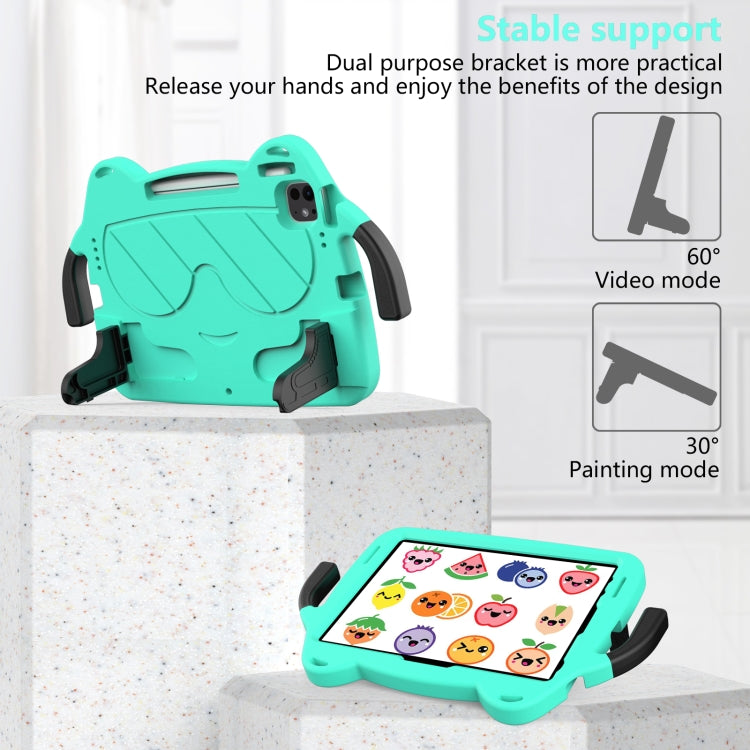 For iPad Pro 11 2024 Ice Baby EVA Shockproof Hard PC Tablet Case(Mint Green+Black) - iPad Pro 11 2024 Cases by buy2fix | Online Shopping UK | buy2fix