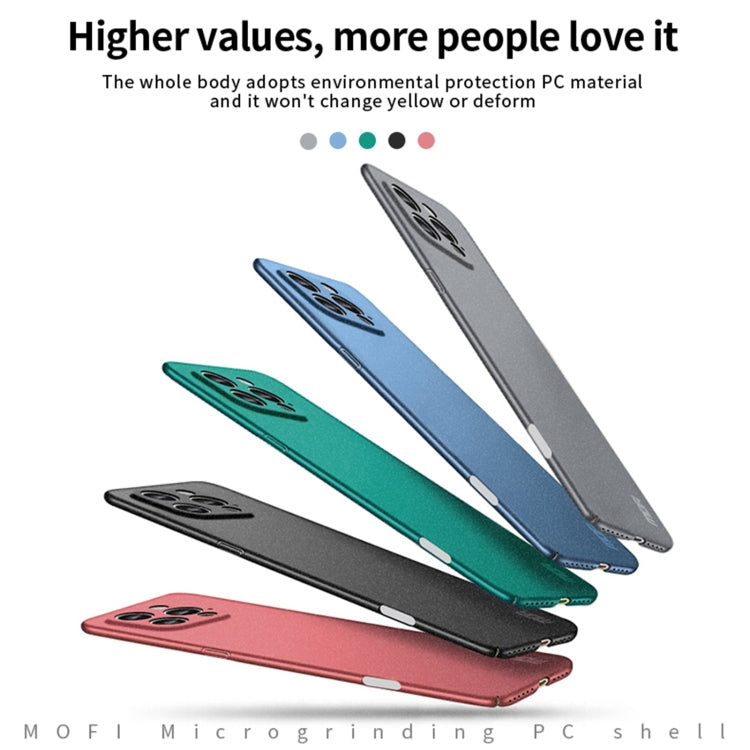 For iPhone 16 Pro MOFI Fandun Series Frosted PC Ultra-thin All-inclusive Phone Case(Green) - iPhone 16 Pro Cases by MOFI | Online Shopping UK | buy2fix