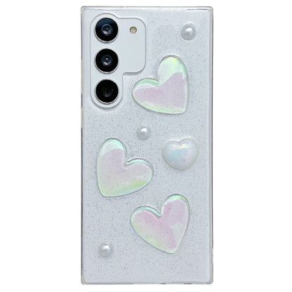 For Samsung Galaxy S22+ 5G Love Epoxy TPU Protective Case(Transparent) - Galaxy S22+ 5G Cases by buy2fix | Online Shopping UK | buy2fix