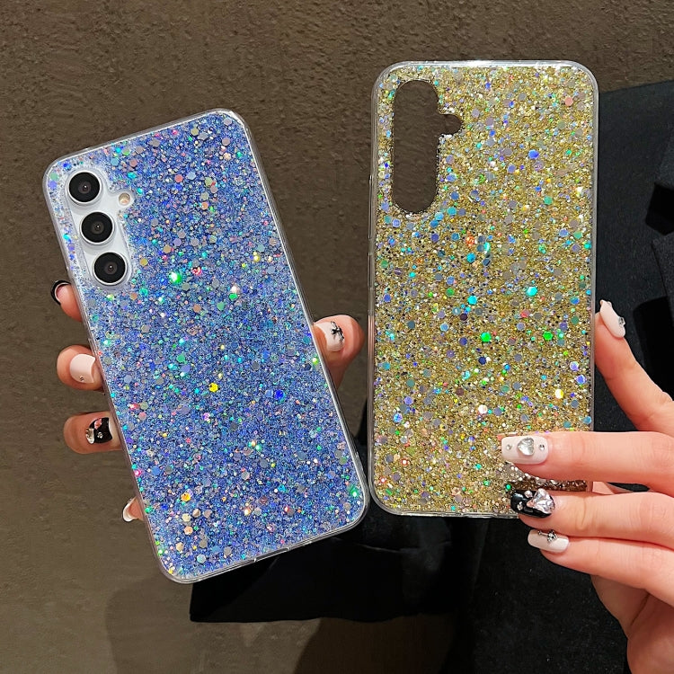 For Samsung Galaxy S24 Ultra 5G Glitter Sequins Epoxy TPU Phone Case(Silver) - Galaxy S24 Ultra 5G Cases by buy2fix | Online Shopping UK | buy2fix