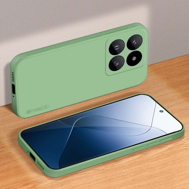 For Xiaomi 14 Pro PINWUYO Sense Series Liquid Silicone TPU Phone Case(Green) - 14 Pro Cases by PINWUYO | Online Shopping UK | buy2fix