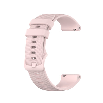 For Samsung Galaxy Watch 5 Pro  45mm 20mm Checkered Silicone Watch Band(Pink) - Watch Bands by buy2fix | Online Shopping UK | buy2fix