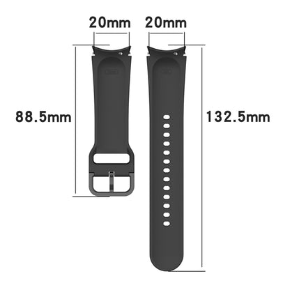 For Samsung Galaxy Watch6 Classic 43mm JUNSUNMAY Silicone Adjustable Strap + Full Coverage PMMA Screen Protector Kit(Red) - Watch Bands by JUNSUNMAY | Online Shopping UK | buy2fix