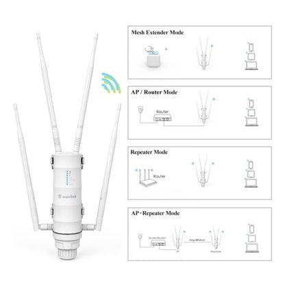 WAVLINK WN572HP3 AC1200 Dual Band Weatherproof Wireless Router Outdoor WiFi Extender, Plug:EU Plug - Wireless Routers by WAVLINK | Online Shopping UK | buy2fix