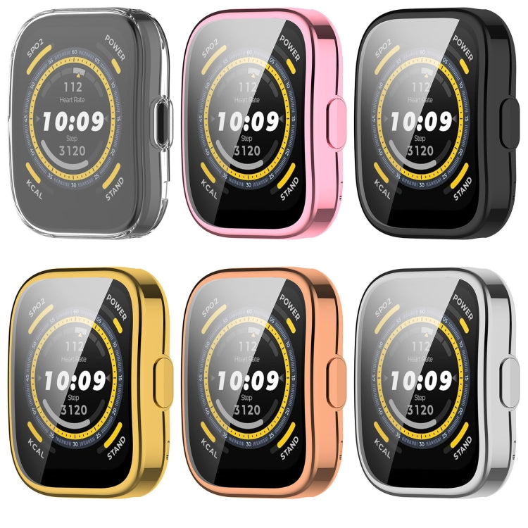 For Amazfit Bip 5 All-Inclusive TPU Protective Case(Pink) - Watch Cases by buy2fix | Online Shopping UK | buy2fix