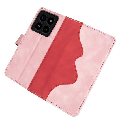 For Xiaomi 14 Pro Stitching Horizontal Flip Leather Phone Case(Red) - 14 Pro Cases by buy2fix | Online Shopping UK | buy2fix