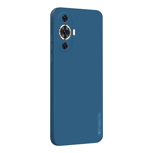 For Huawei nova 11 4G PINWUYO Sense Series Liquid Silicone TPU Phone Case(Blue) - Huawei Cases by PINWUYO | Online Shopping UK | buy2fix