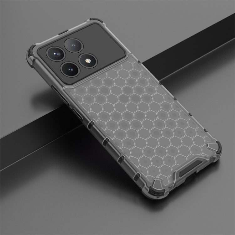 For Redmi K70 Shockproof Honeycomb Phone Case(Black) - Xiaomi Cases by buy2fix | Online Shopping UK | buy2fix