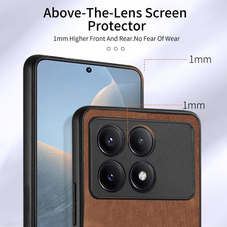 For Xiaomi Redmi K70E Retro Skin-feel Ring Card Wallet Phone Case(Brown) - K70E Cases by buy2fix | Online Shopping UK | buy2fix