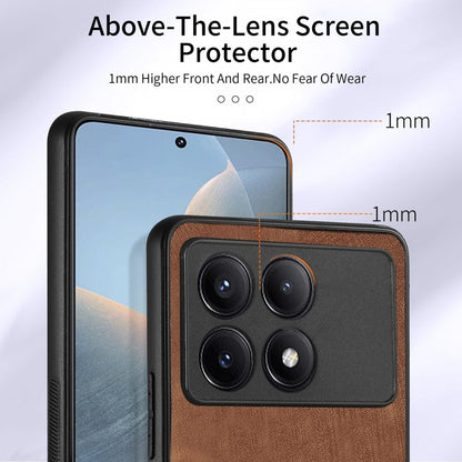 For Xiaomi Redmi K70E Retro Skin-feel Ring Card Wallet Phone Case(Brown) - K70E Cases by buy2fix | Online Shopping UK | buy2fix