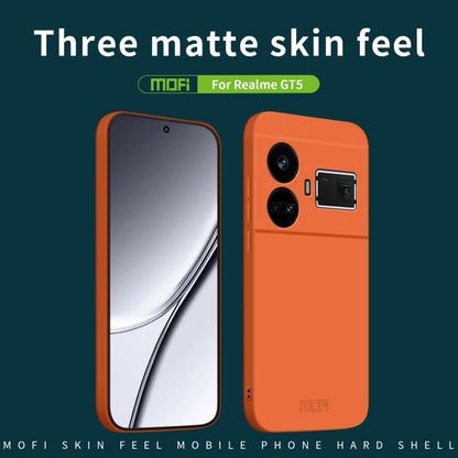 For Realme GT5 MOFI Qin Series Skin Feel All-inclusive PC Phone Case(Blue) - Realme Cases by MOFI | Online Shopping UK | buy2fix