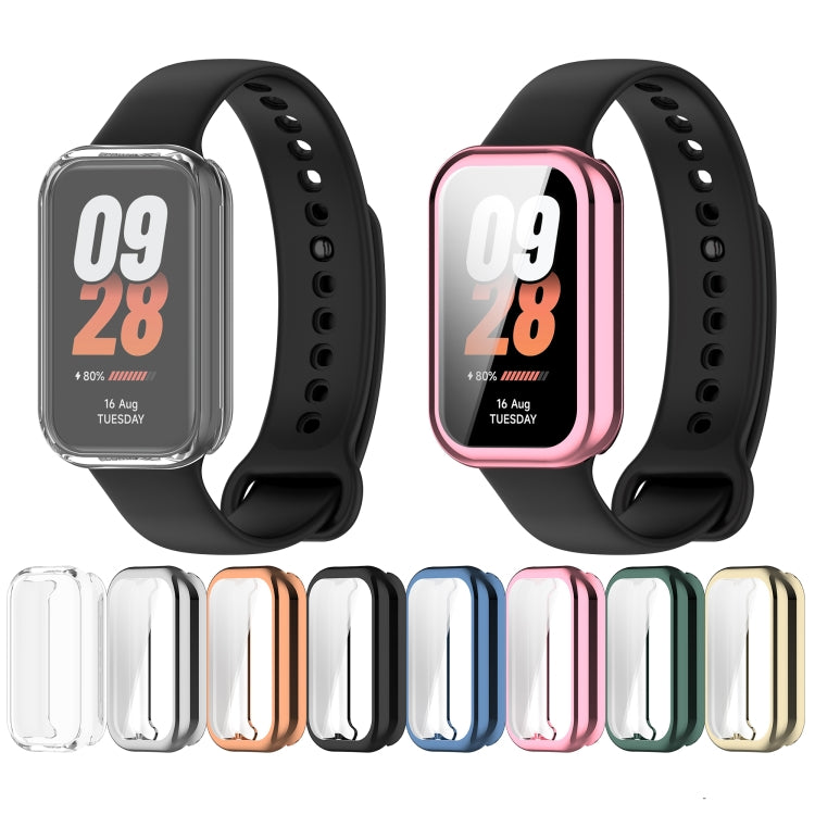 For Redmi Band 2 Full Package TPU Electroplated Watch Protective Case(Black) - Watch Cases by buy2fix | Online Shopping UK | buy2fix