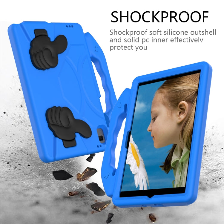 For Samsung Galaxy Tab S6 Lite 2024 Thumb Bracket EVA Shockproof Tablet Case(Blue) - Other Galaxy Tab PC by buy2fix | Online Shopping UK | buy2fix