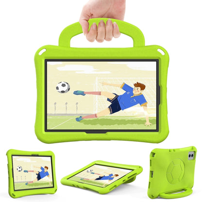 For Samsung Galaxy Tab S9 FE 11 X510 2023 Handle Football Shaped EVA Shockproof Tablet Case(Grass Green) - Galaxy Tab S9 FE by buy2fix | Online Shopping UK | buy2fix