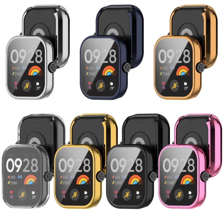 For Redmi Watch 4 Full Package TPU Electroplated Watch Protective Case(Black) - Watch Cases by buy2fix | Online Shopping UK | buy2fix