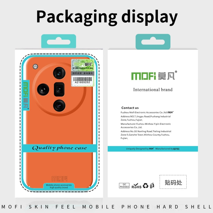 For OPPO Find X7 Ultra MOFI Qin Series Skin Feel All-inclusive PC Phone Case(Orange) - Find X7 Ultra Cases by MOFI | Online Shopping UK | buy2fix