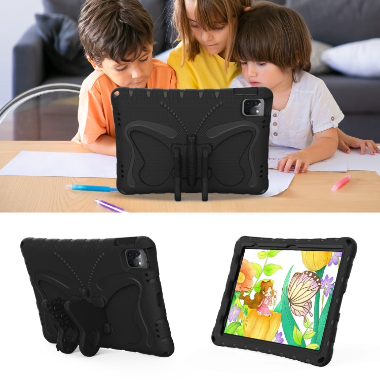 For iPad Air 11 2024 Butterfly Bracket EVA Shockproof Tablet Case(Black) - iPad Air 11 2024 Cases by buy2fix | Online Shopping UK | buy2fix