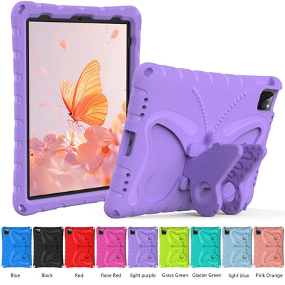 For iPad Pro 11 2024 Butterfly Bracket EVA Shockproof Tablet Case(Light Purple) - iPad Pro 11 2024 Cases by buy2fix | Online Shopping UK | buy2fix