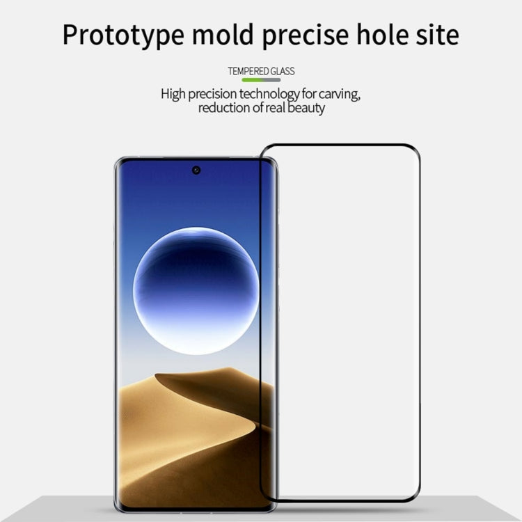 For OPPO Find X7 Ultra MOFI 9H 3D Hot Bending Tempered Glass Film(Black) - OPPO Tempered Glass by MOFI | Online Shopping UK | buy2fix