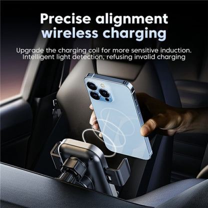 X12 Car Air Vent Touch Sensing Wireless Phone Charger Holder(Black) - Wireless Charging Pads by buy2fix | Online Shopping UK | buy2fix