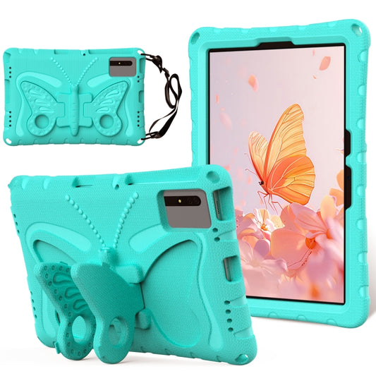 For Samsung Galaxy Tab S9 FE X510 Butterfly Bracket EVA Shockproof Tablet Case(Mint Green) - Galaxy Tab S9 FE by buy2fix | Online Shopping UK | buy2fix