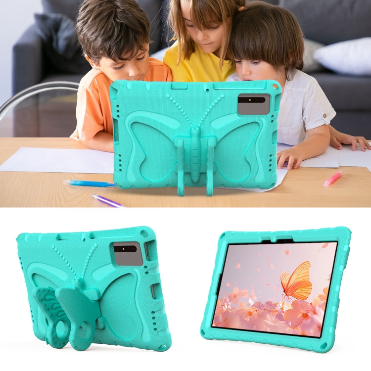 For Samsung Galaxy Tab S9 FE X510 Butterfly Bracket EVA Shockproof Tablet Case(Mint Green) - Galaxy Tab S9 FE by buy2fix | Online Shopping UK | buy2fix