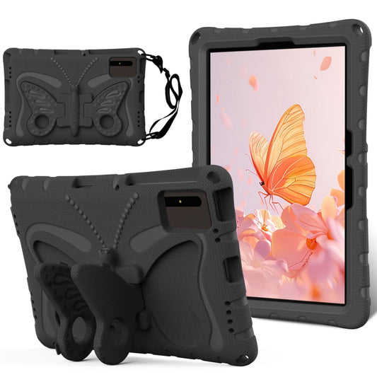 For Samsung Galaxy Tab S7 T870 Butterfly Bracket EVA Shockproof Tablet Case(Black) - Galaxy Tab S7 by buy2fix | Online Shopping UK | buy2fix