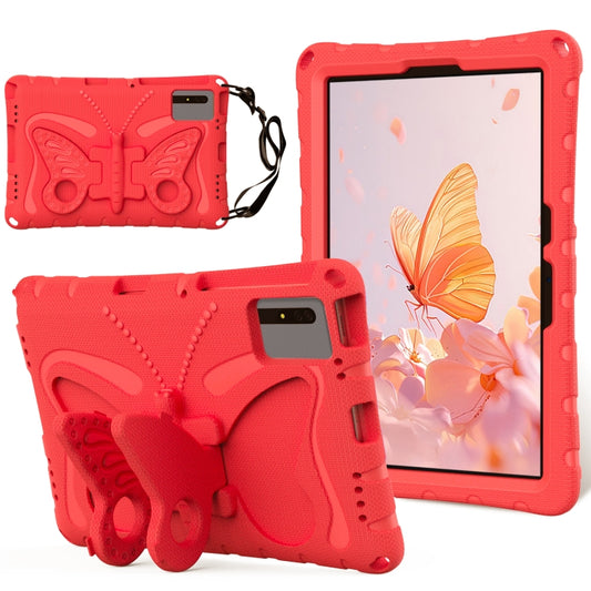 For Samsung Galaxy Tab S7 T870 Butterfly Bracket EVA Shockproof Tablet Case(Red) - Galaxy Tab S7 by buy2fix | Online Shopping UK | buy2fix