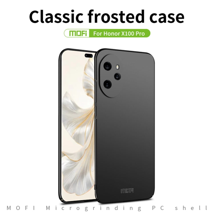 For Honor 100 Pro MOFI Frosted PC Ultra-thin Hard Phone Case(Black) - Huawei Cases by MOFI | Online Shopping UK | buy2fix