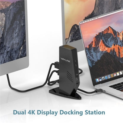 WAVLINK UG69PD5 USB-C HD 60Hz Monitor Adapter Dual 4K Display Docking Station, Plug:US Plug - USB HUB by WAVLINK | Online Shopping UK | buy2fix