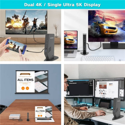 WAVLINK WL-UG69DK5 Laptop Dual 5K / 4K 60Hz Monitor Adapter USB 3.0 Docking Station, Plug:US Plug - Cable & Adapters by WAVLINK | Online Shopping UK | buy2fix
