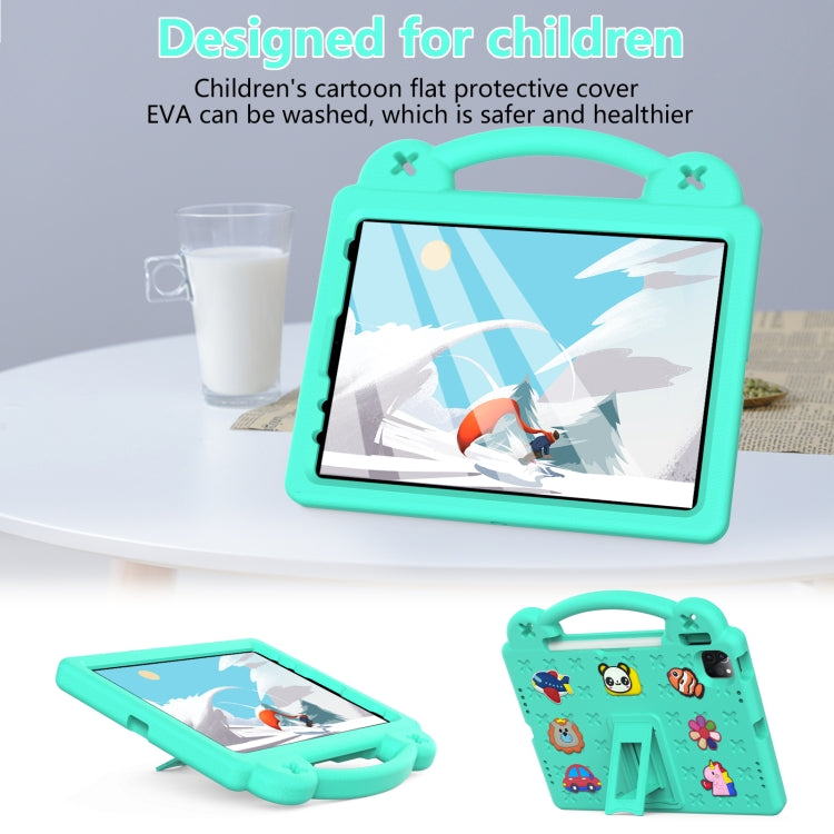 For  iPad Pro 11 2024 Handle Kickstand Children EVA Shockproof Tablet Case(Mint Green) - iPad Pro 11 2024 Cases by buy2fix | Online Shopping UK | buy2fix