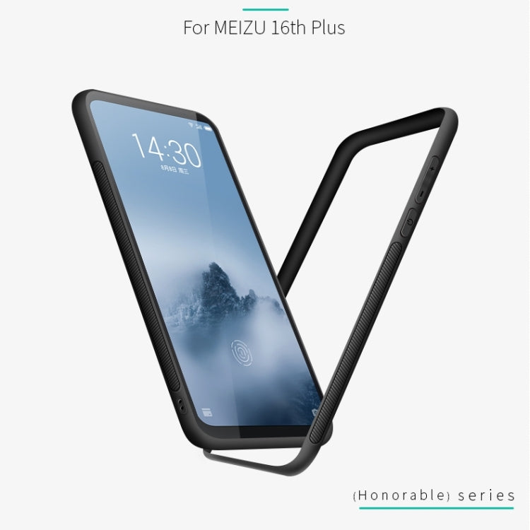 PINWUYO Shockproof Waterproof Full Coverage PC + TPU + Skin Protective Case for Meizu 16 Plus(Gray) - Meizu by PINWUYO | Online Shopping UK | buy2fix