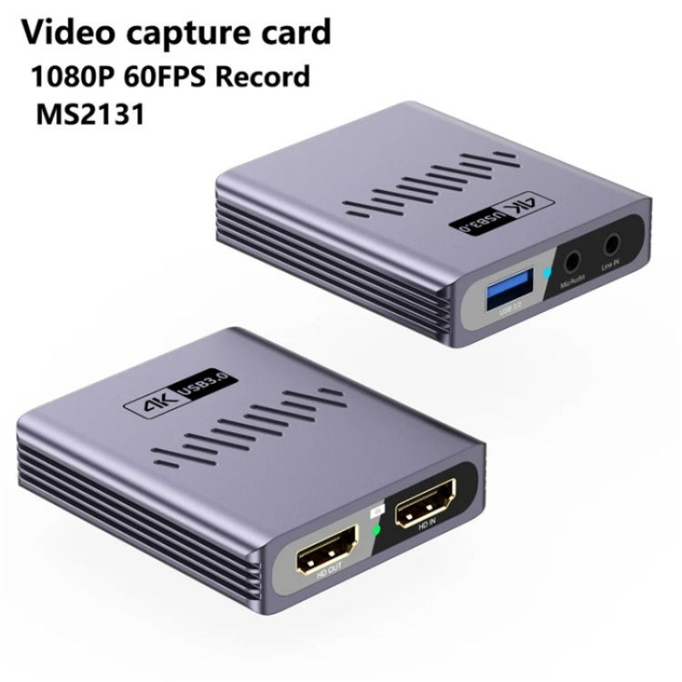 HC-V9 1080P HDMI Game Live Streaming Recording Adapter USB3.0 4K HD Video Capture Card - Video Capture Solutions by buy2fix | Online Shopping UK | buy2fix